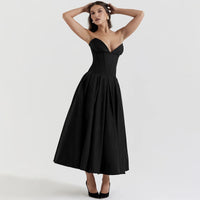 Robe corset mi-longue décontractée