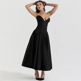 Robe corset mi-longue décontractée