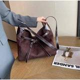 Sac fourre-tout en cuir suédé