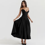 Robe corset mi-longue décontractée
