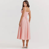 Robe mi-longue décontractée camisole
