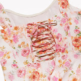 Robe corset mi-longue à lacets
