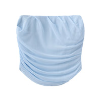 Ensemble haut sans manche avec écharpe et longue jupe