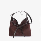 Sac fourre-tout en cuir suédé