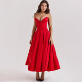 Robe corset mi-longue décontractée