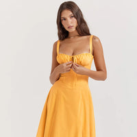 Robe mi-longue décontractée camisole