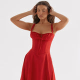 Robe mi-longue décontractée camisole