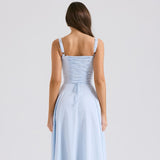 Robe mi-longue décontractée camisole
